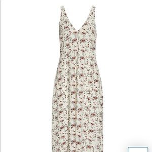 Ganni Floral Crepe Sleeveless Dress Size 0 NWT